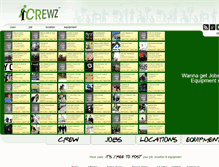 Tablet Screenshot of icrewz.com